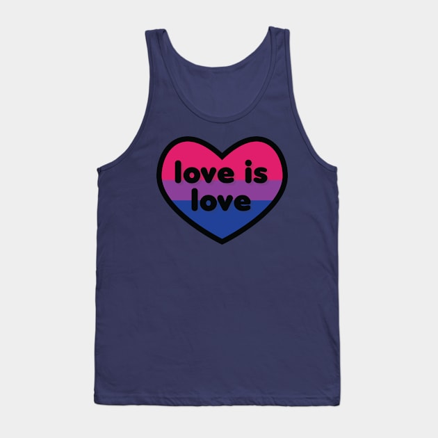 Love is love [Bisexual] Tank Top by deadbeatprince typography